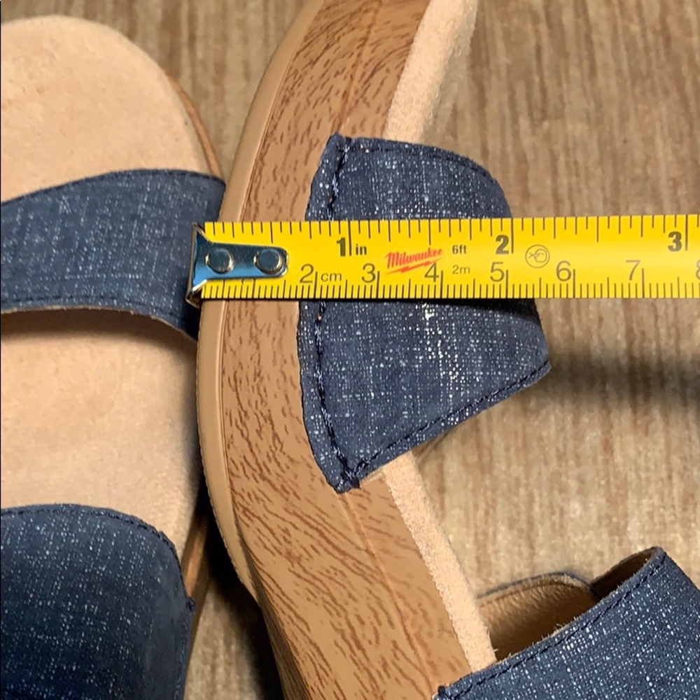 NWOT Dansko denim leather adjustable sandals EC - Picture 15 of 16